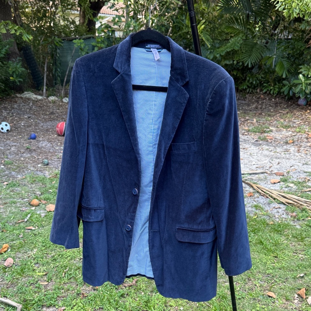 Tommy Hilfiger Kids Navy Velvet Blazer